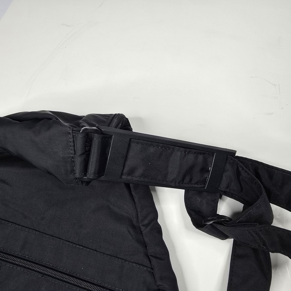 Ameribag Black Nylon Healthy Back Bag Shoulder Sling Backpack - Picture 7 of 10